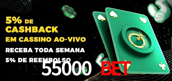 Promoções do cassino ao Vivo 55000 bet